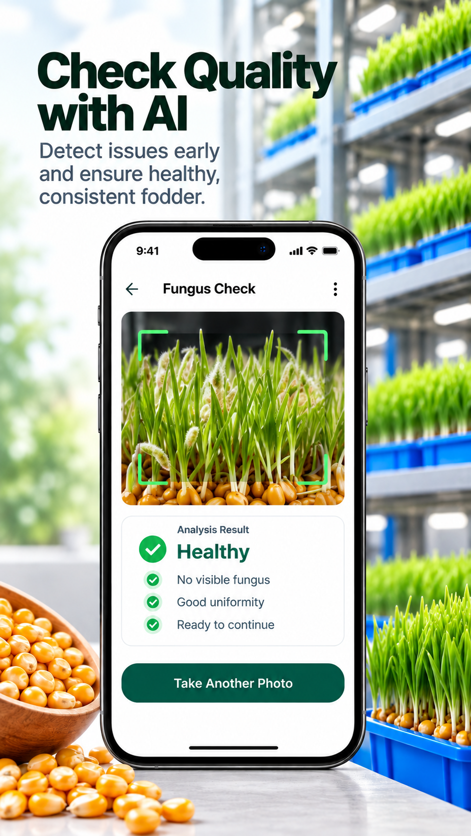 FodrPulse AI fungus and quality check screen